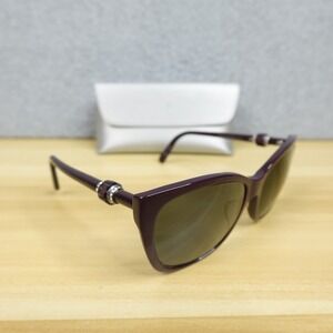 SWAROVSKI Cat Eye Sunglasses Womens SW129 81Z Purple w/Gems 58-16-140